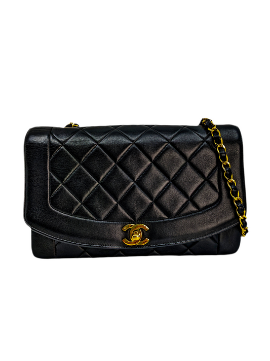 Vintage Chanel Diana Medium Black