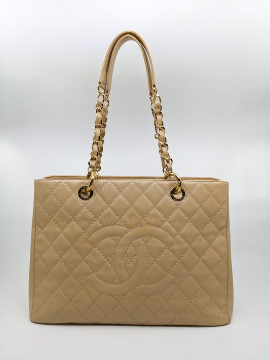 Chanel GST Beige Caviar