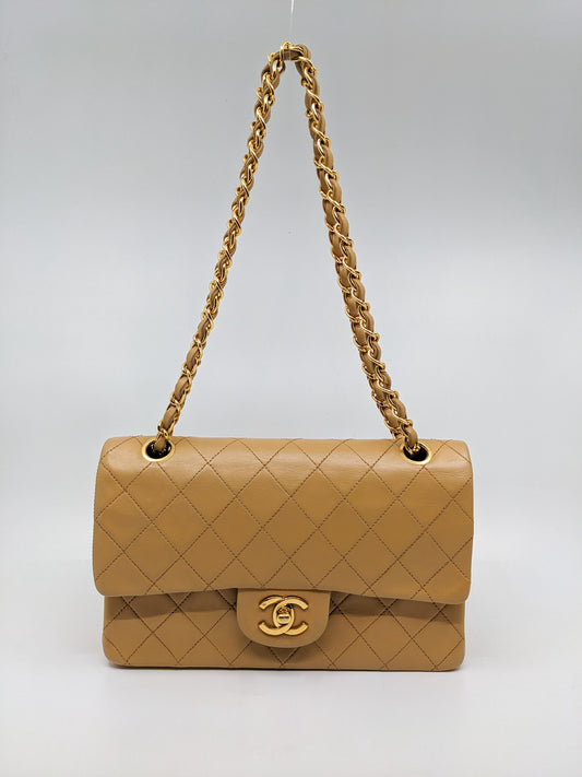 Chanel Classic Double Flaps Small Beige