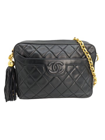 Chanel Camera Bag Black Bijou Chain
