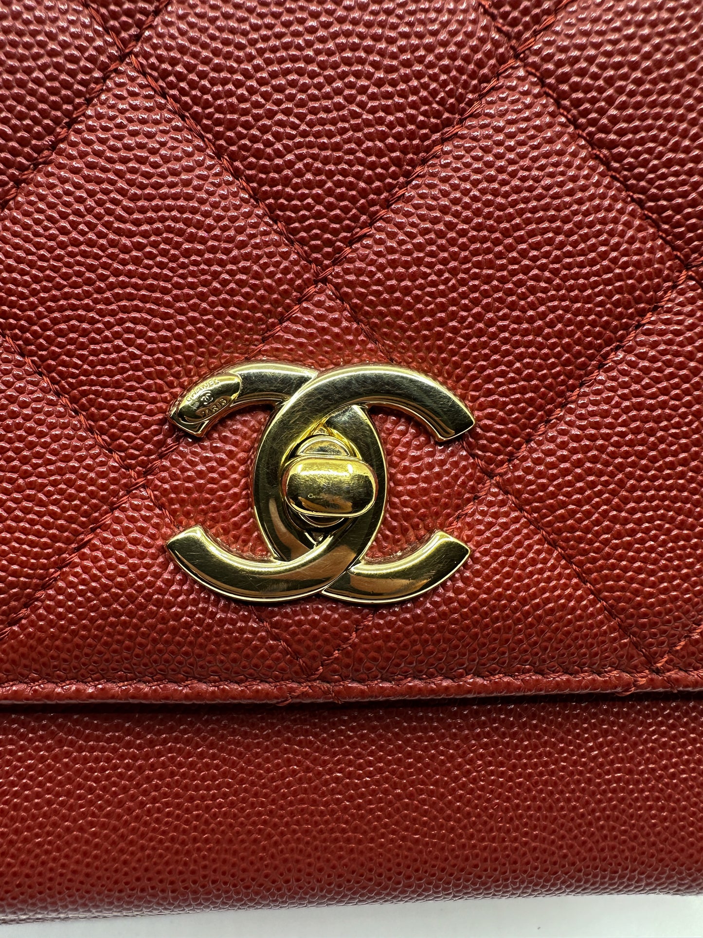 Chanel Business Affinity in Burgundy Caviar Leather