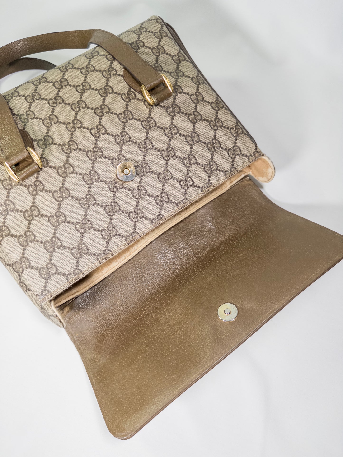 Vintage Gucci Monogram Top Handle Bag