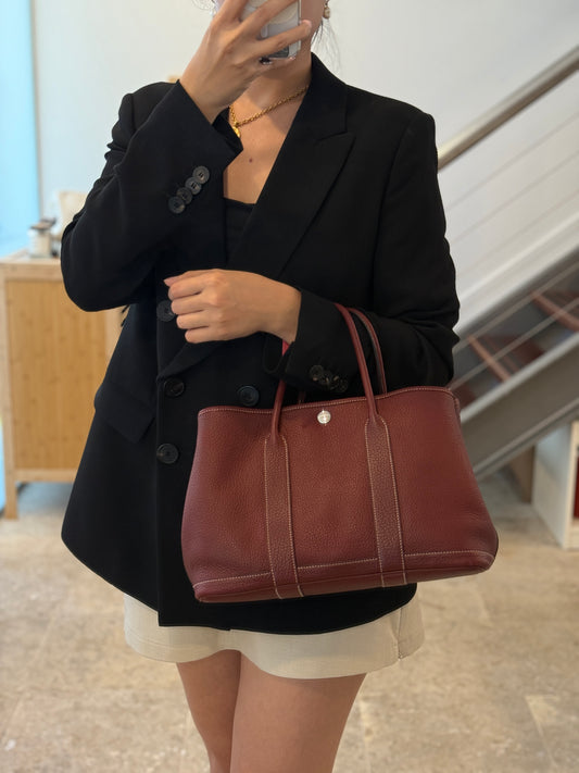 Hermes Garden Party 30 Burgundy