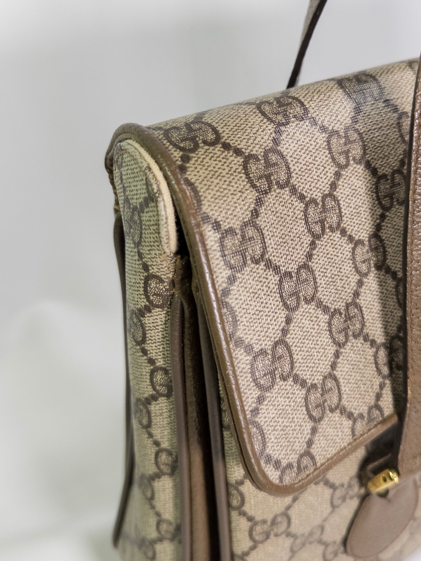 Vintage Gucci Monogram Top Handle Bag