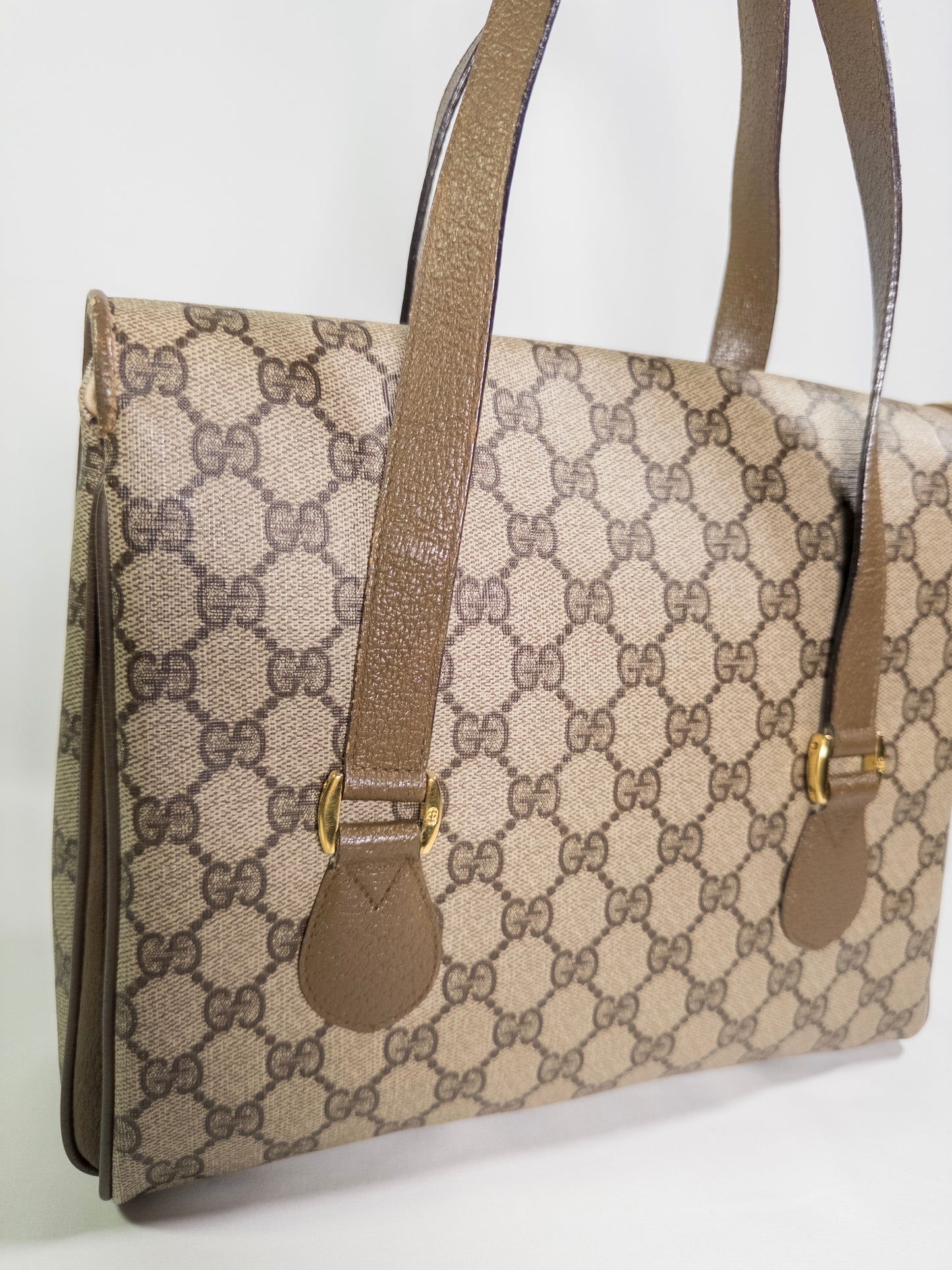 Vintage Gucci Monogram Top Handle Bag