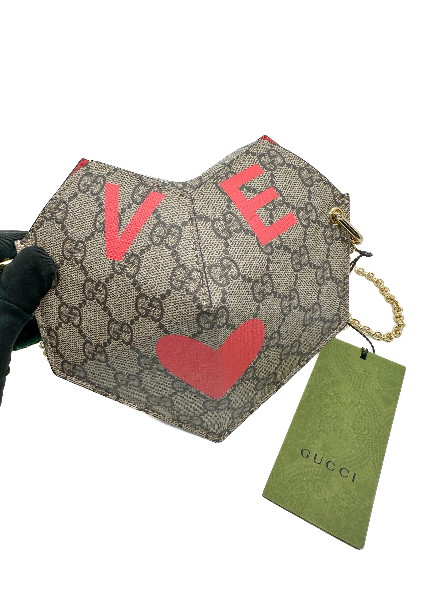 Limited Gucci Supreme Valentine's Day Heart Bag