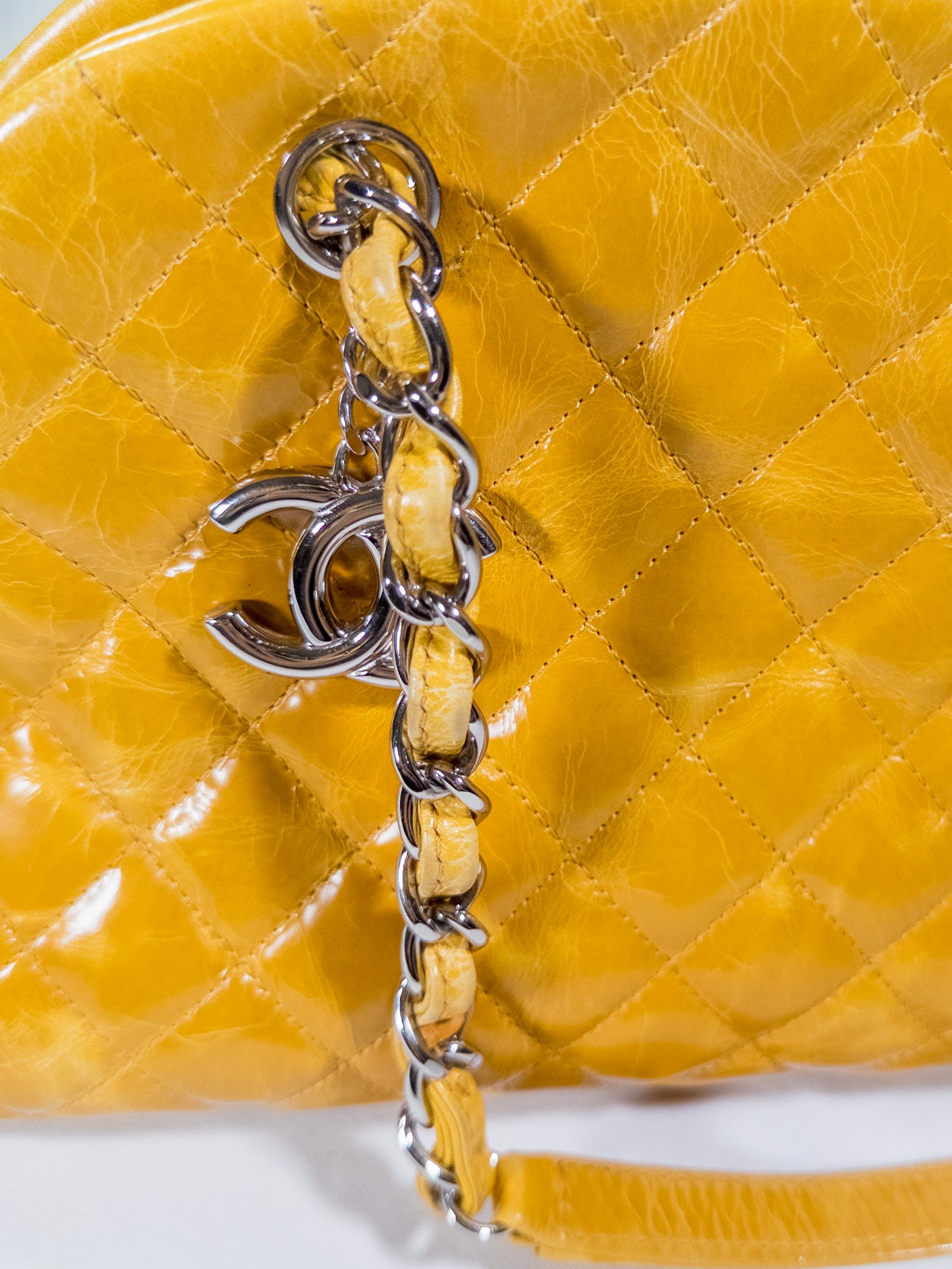 Rare Vintage Chanel Mademoiselle Miss Yellow