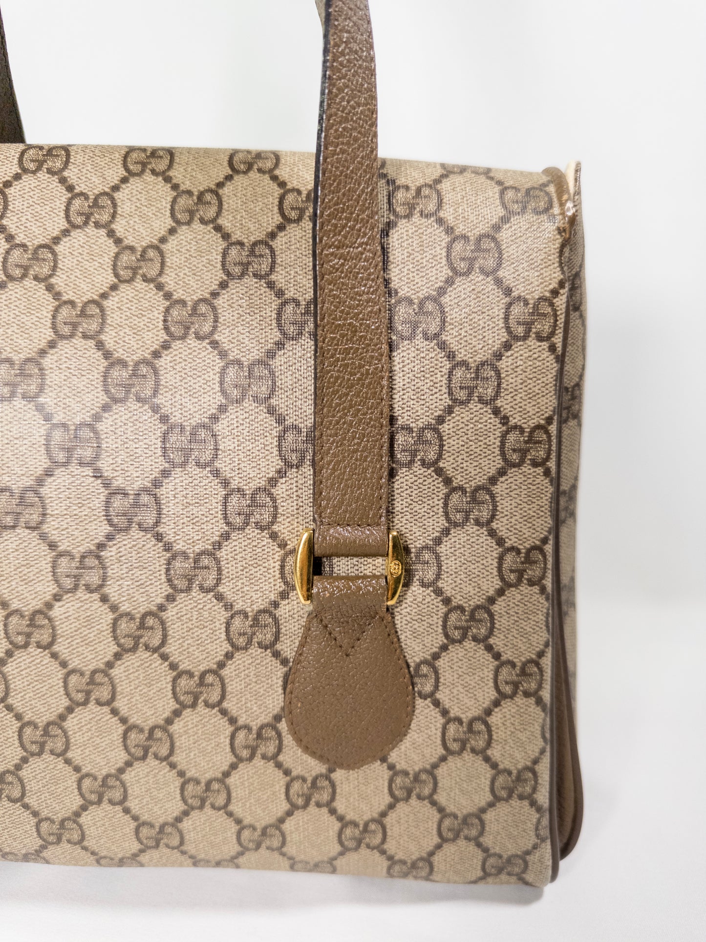 Vintage Gucci Monogram Top Handle Bag