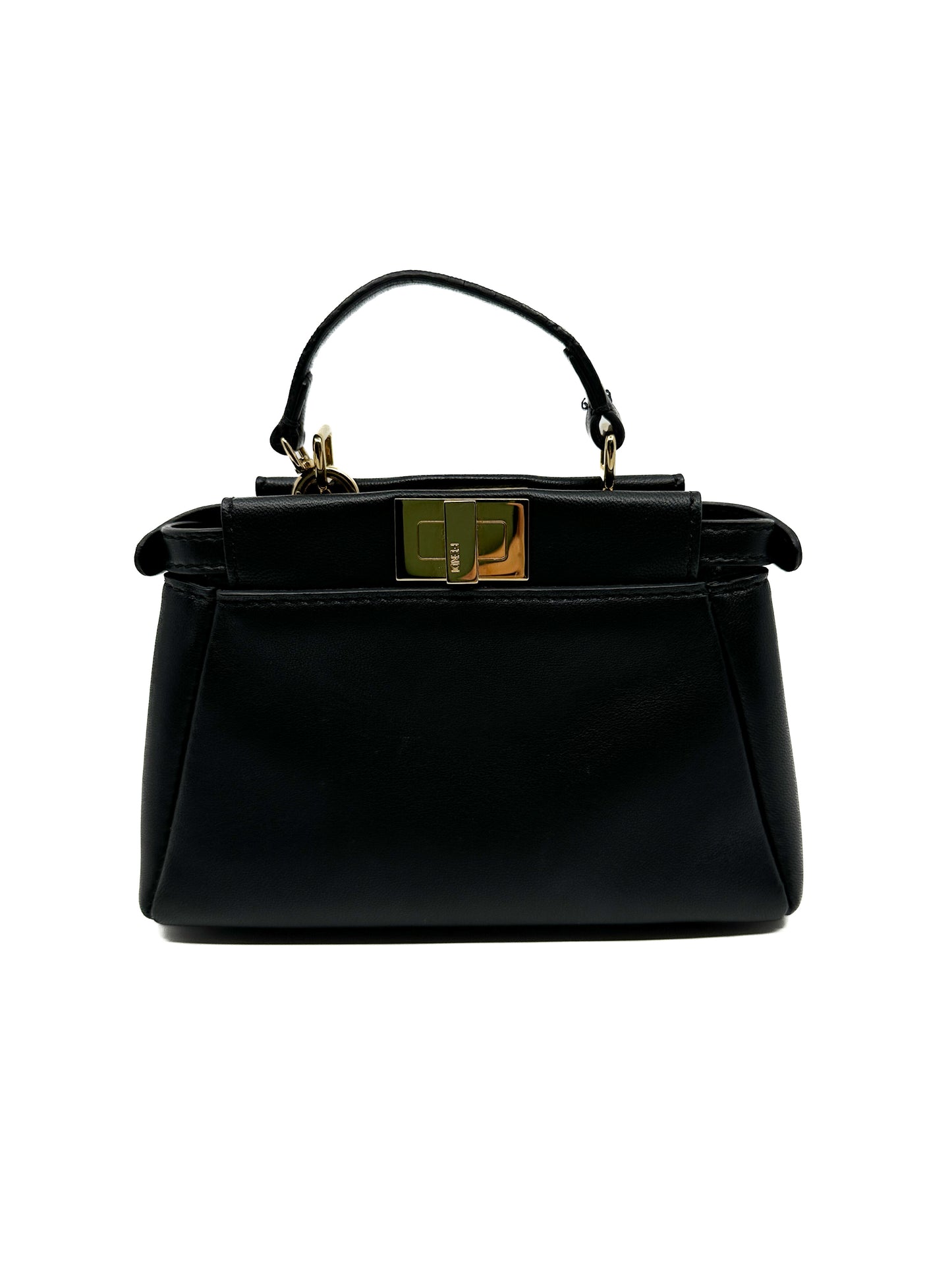 Fendi Micro Peekaboo in Nappa Black