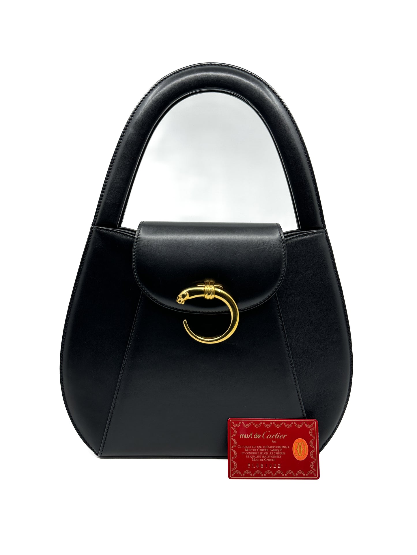 Cartier Vintage Panther Top Handle Bag