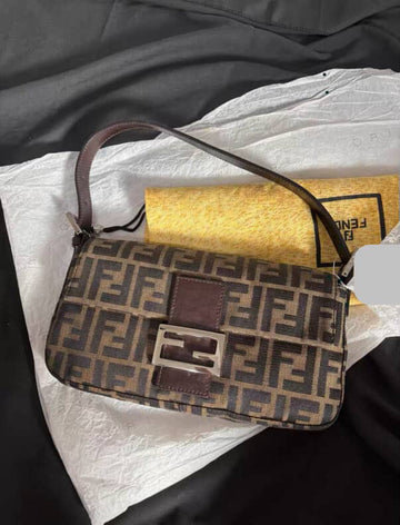 Vintage Fendi Baguette in Brown Zucca (Final Payment)