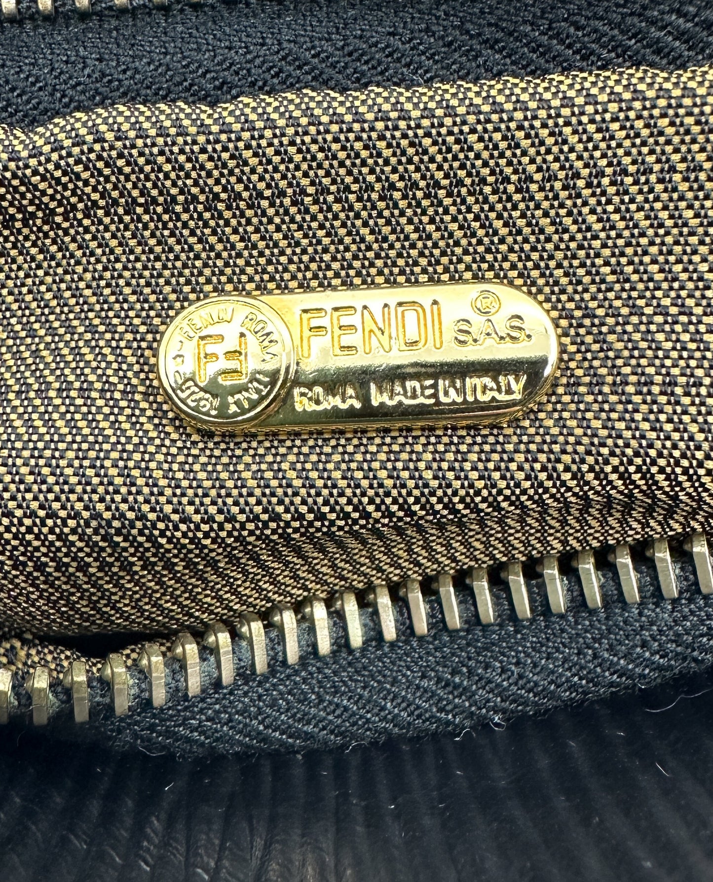 Vintage Fendi Mini Triangle Tote Bag