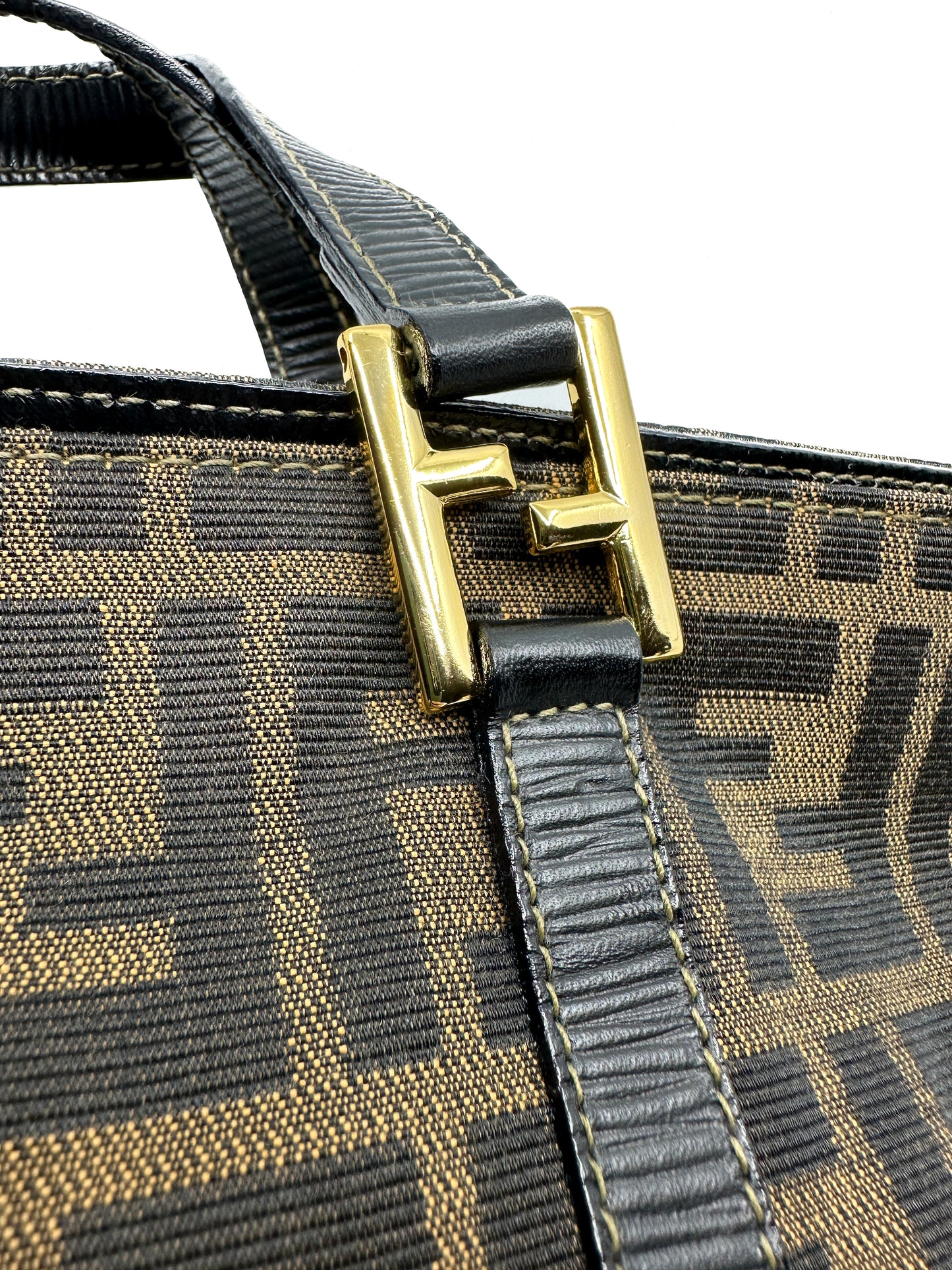 Vintage Fendi Mini Triangle Tote Bag