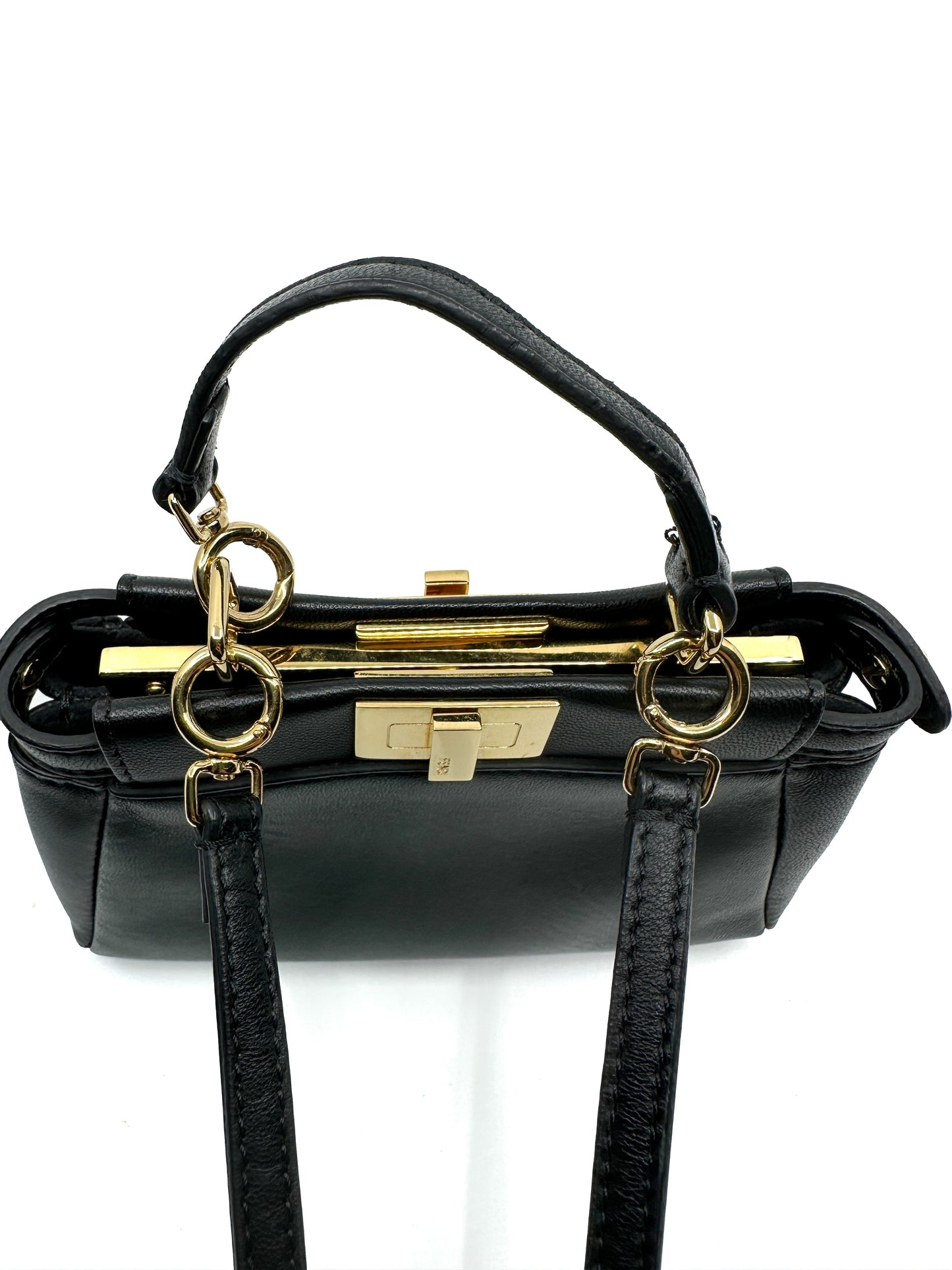 Fendi Micro Peekaboo in Nappa Black