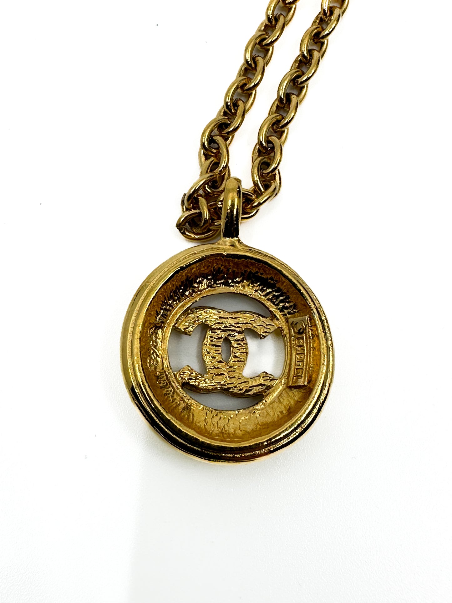 Chanel Vintage Classic Round Coco Necklace