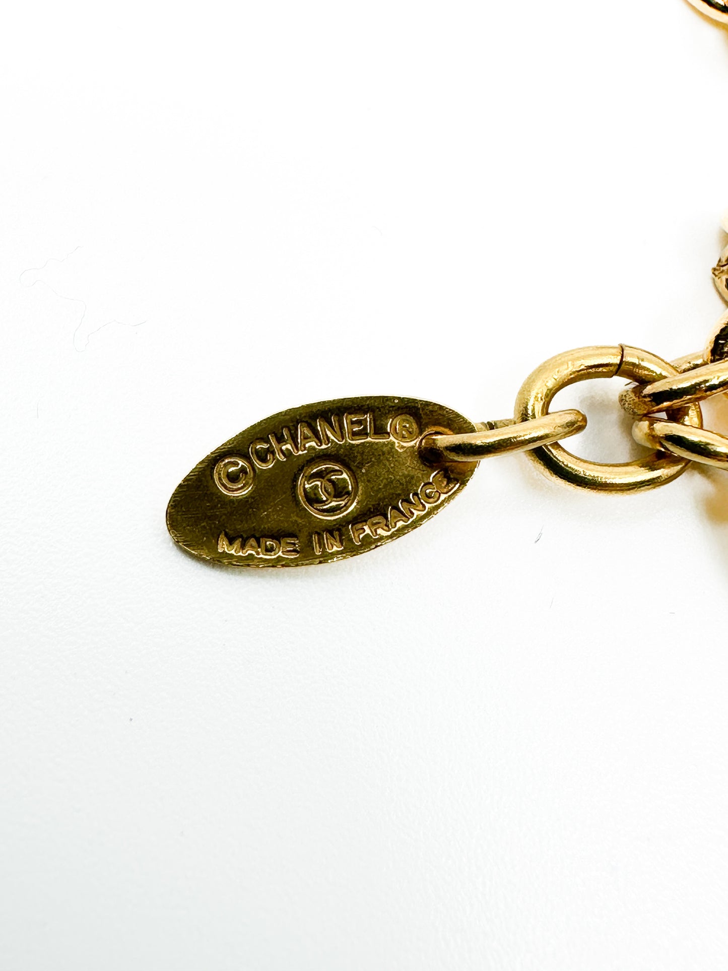 Chanel Vintage Classic Round Coco Necklace