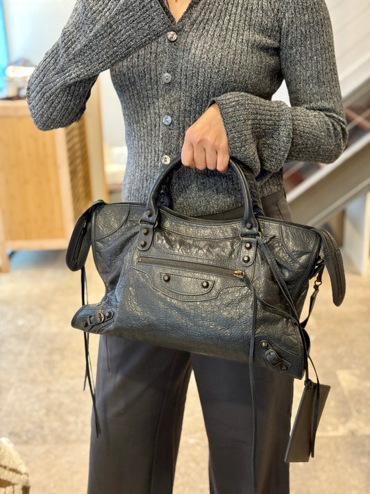 Balenciaga Medium City Dark Grey