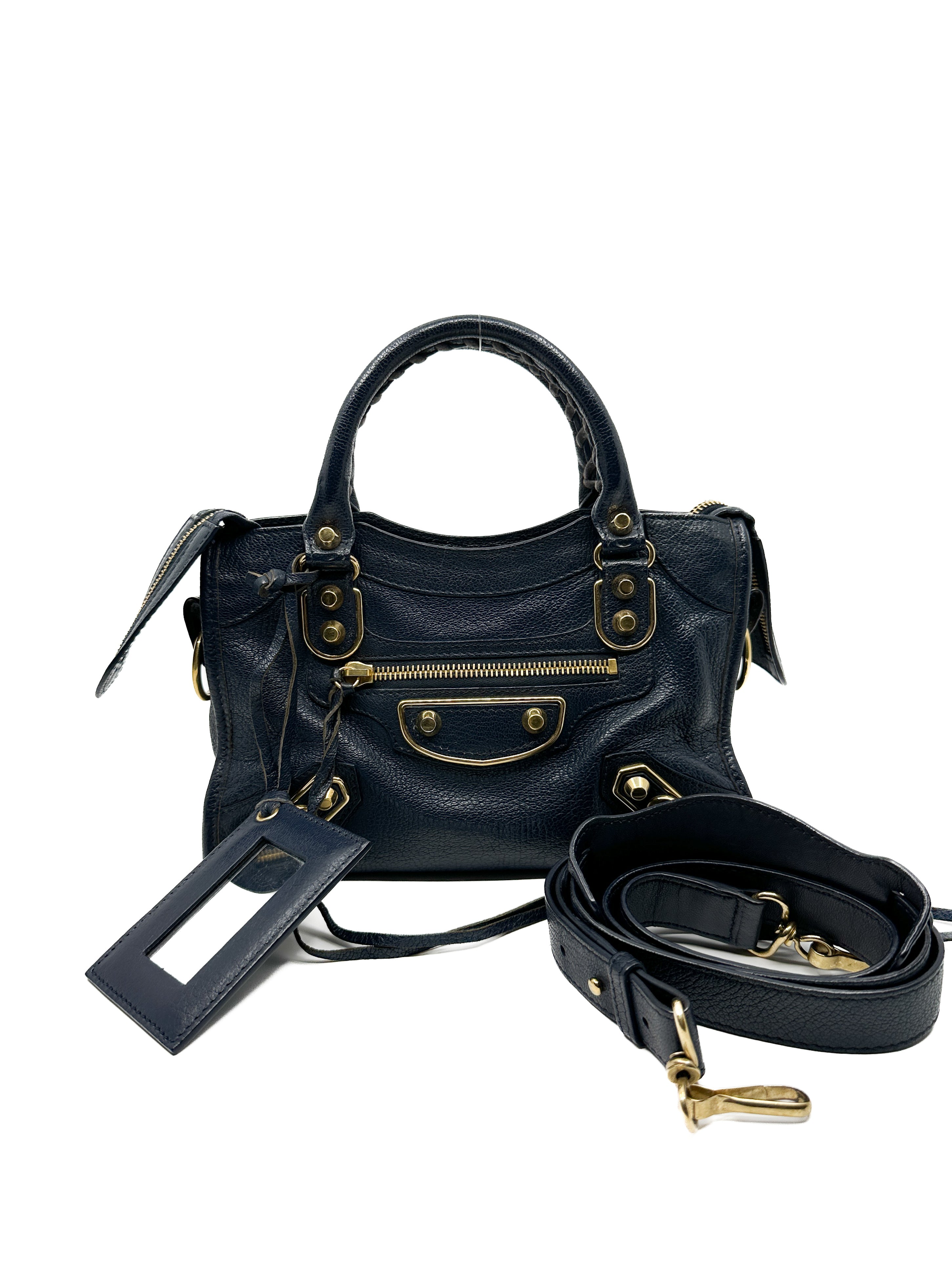 Balenciaga City Mini Dark Navy Beyond Vintage