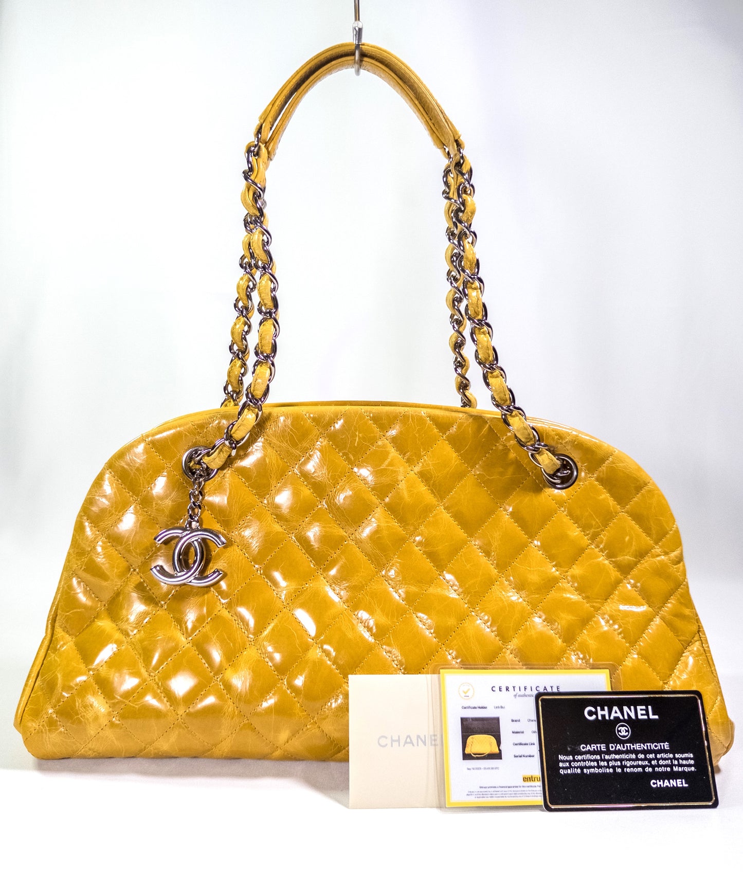 Rare Vintage Chanel Mademoiselle Miss Yellow