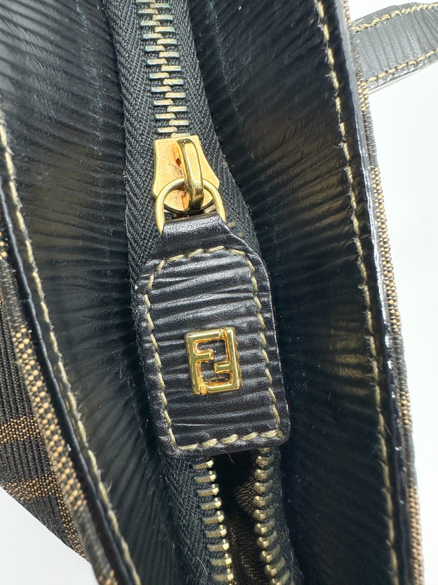 Vintage Fendi Mini Triangle Tote Bag