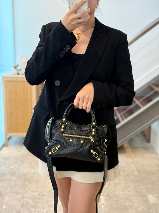 Balenciaga Mini City Edge Gold Hardware