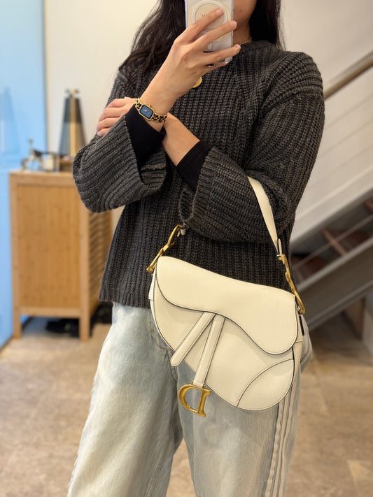 Dior Saddle Medium White (1st payment)