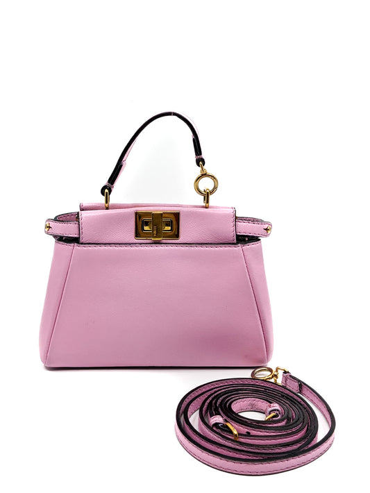 Fendi Micro Peekaboo in Pastel Pink