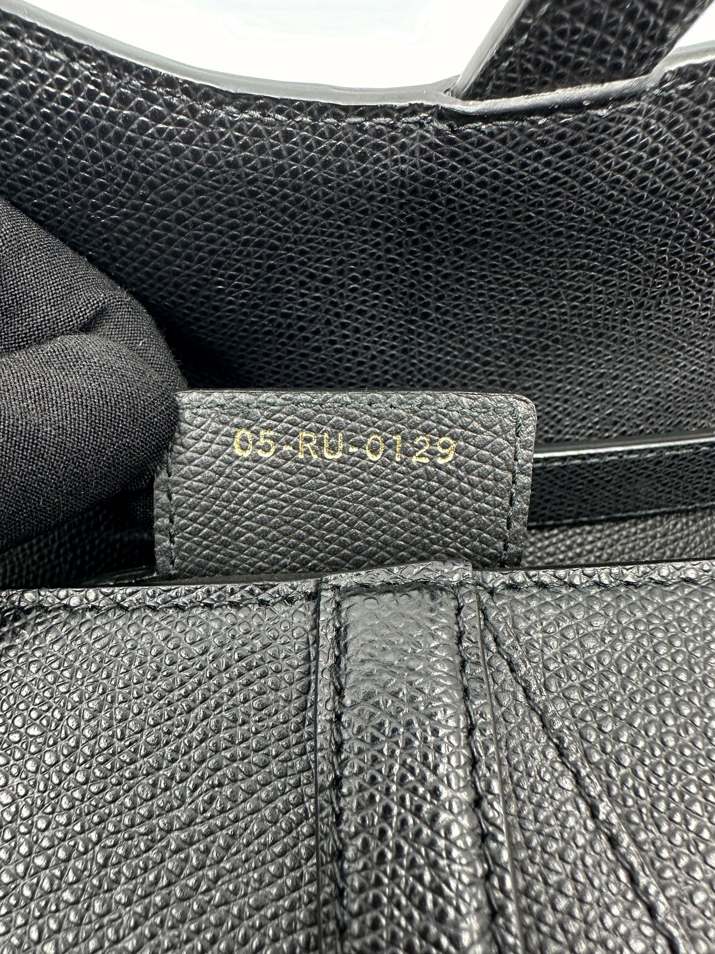 Dior Saddle in Black Grained Leather Medium Size