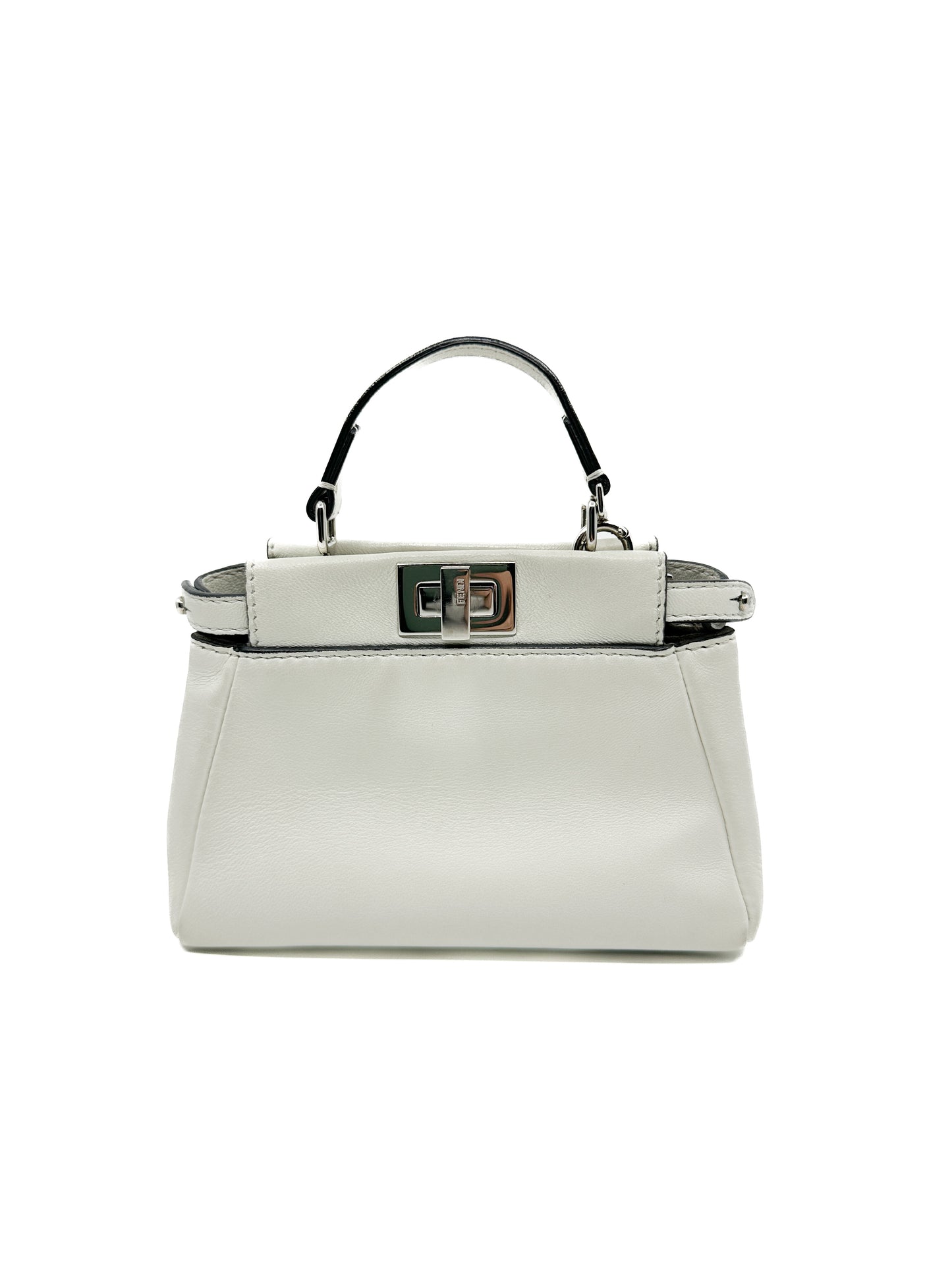 Fendi Micro Peekaboo in Off White