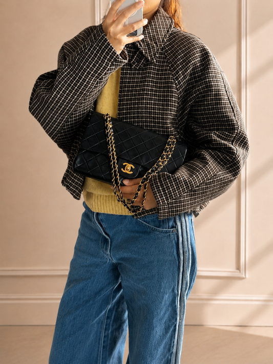 Vintage Chanel CF Medium Lambskin 24K Gold Hardware
