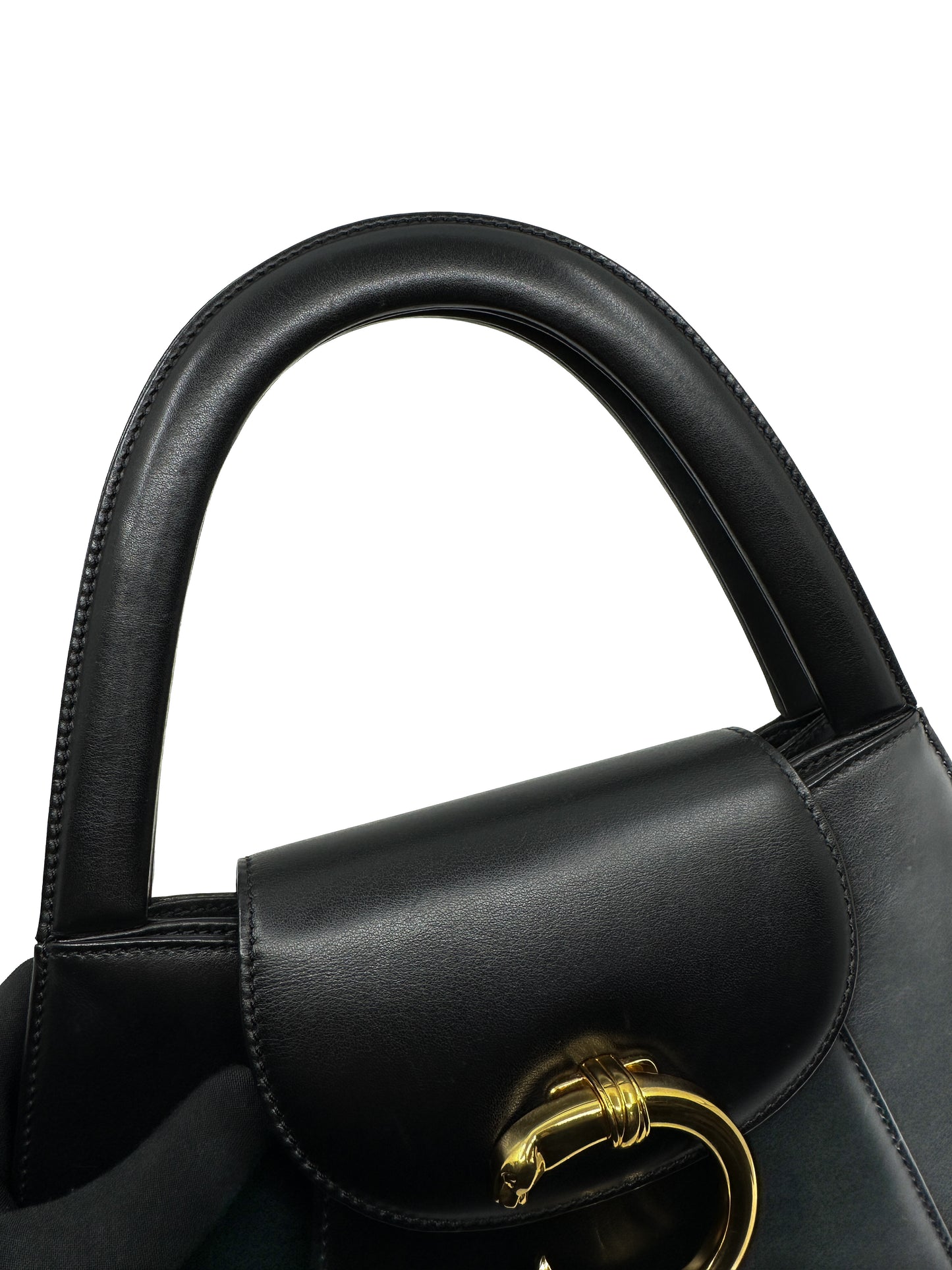 Cartier Vintage Panther Top Handle Bag