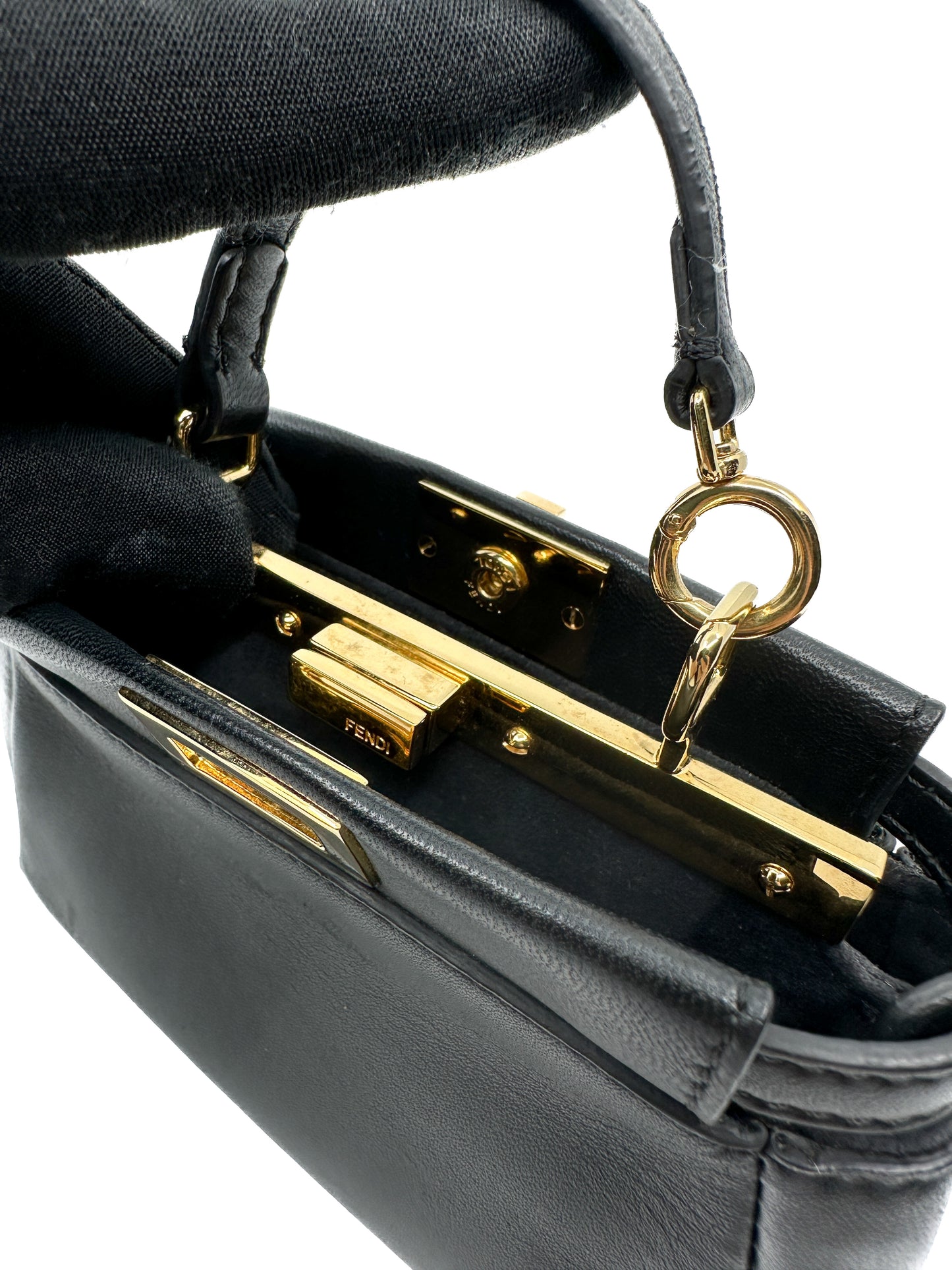 Fendi Micro Peekaboo in Nappa Black