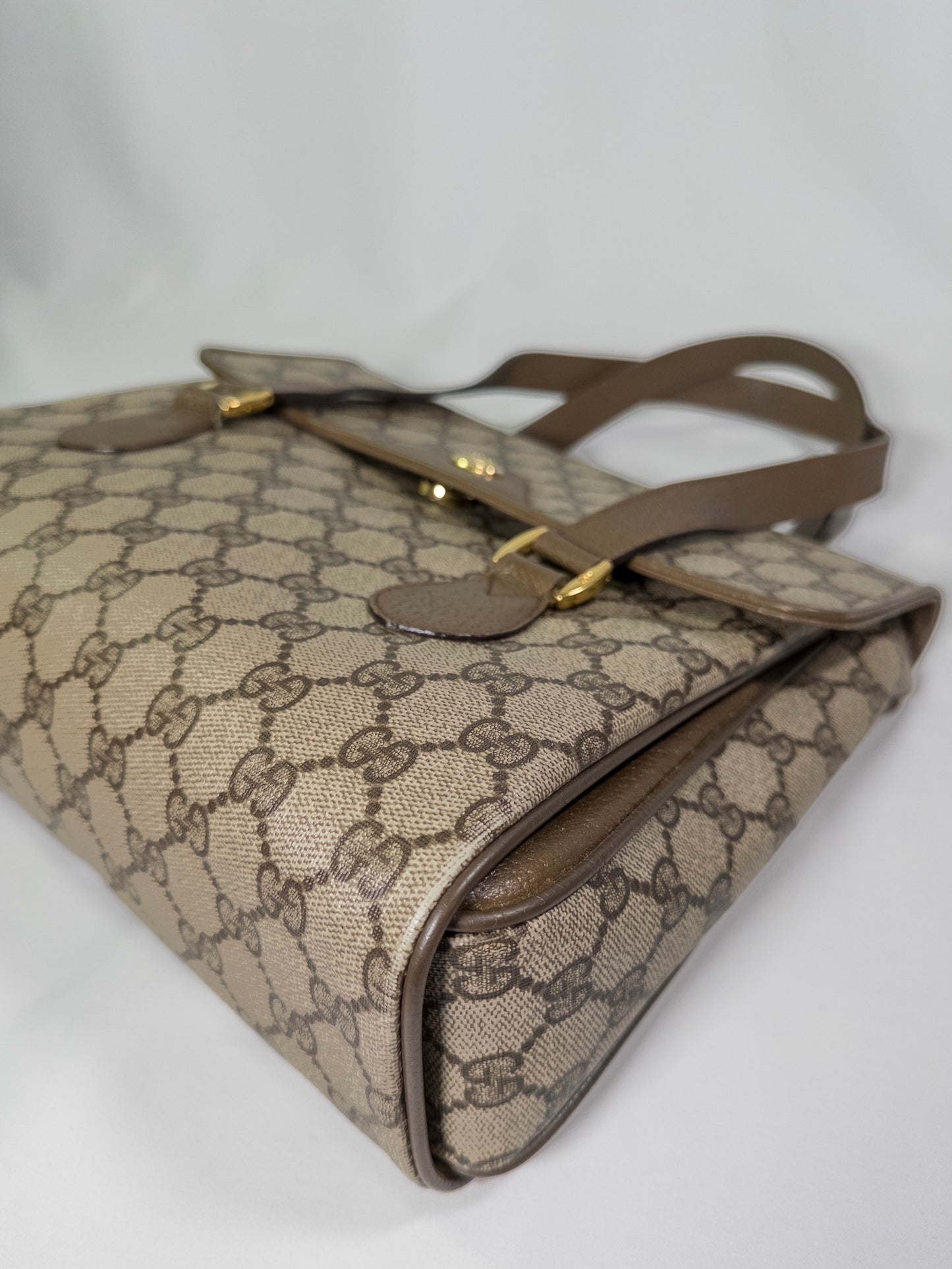 Vintage Gucci Monogram Top Handle Bag