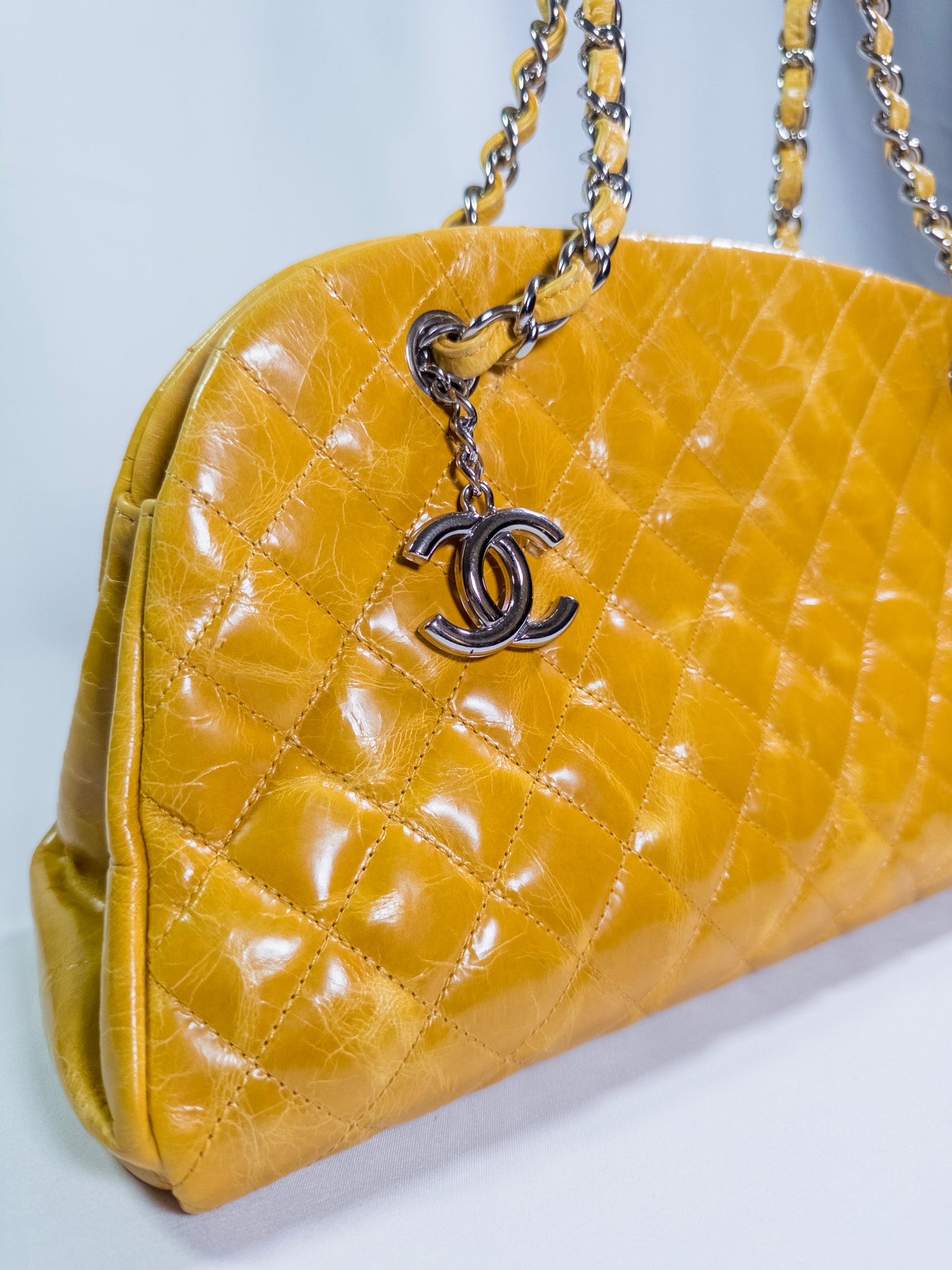 Rare Vintage Chanel Mademoiselle Miss Yellow