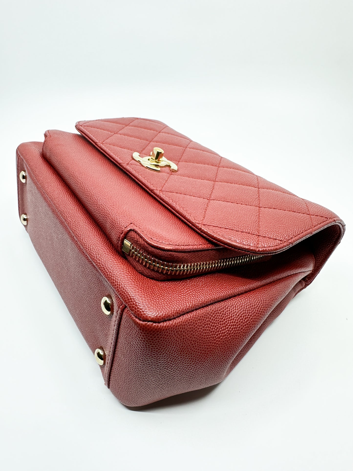 Chanel Business Affinity in Burgundy Caviar Leather