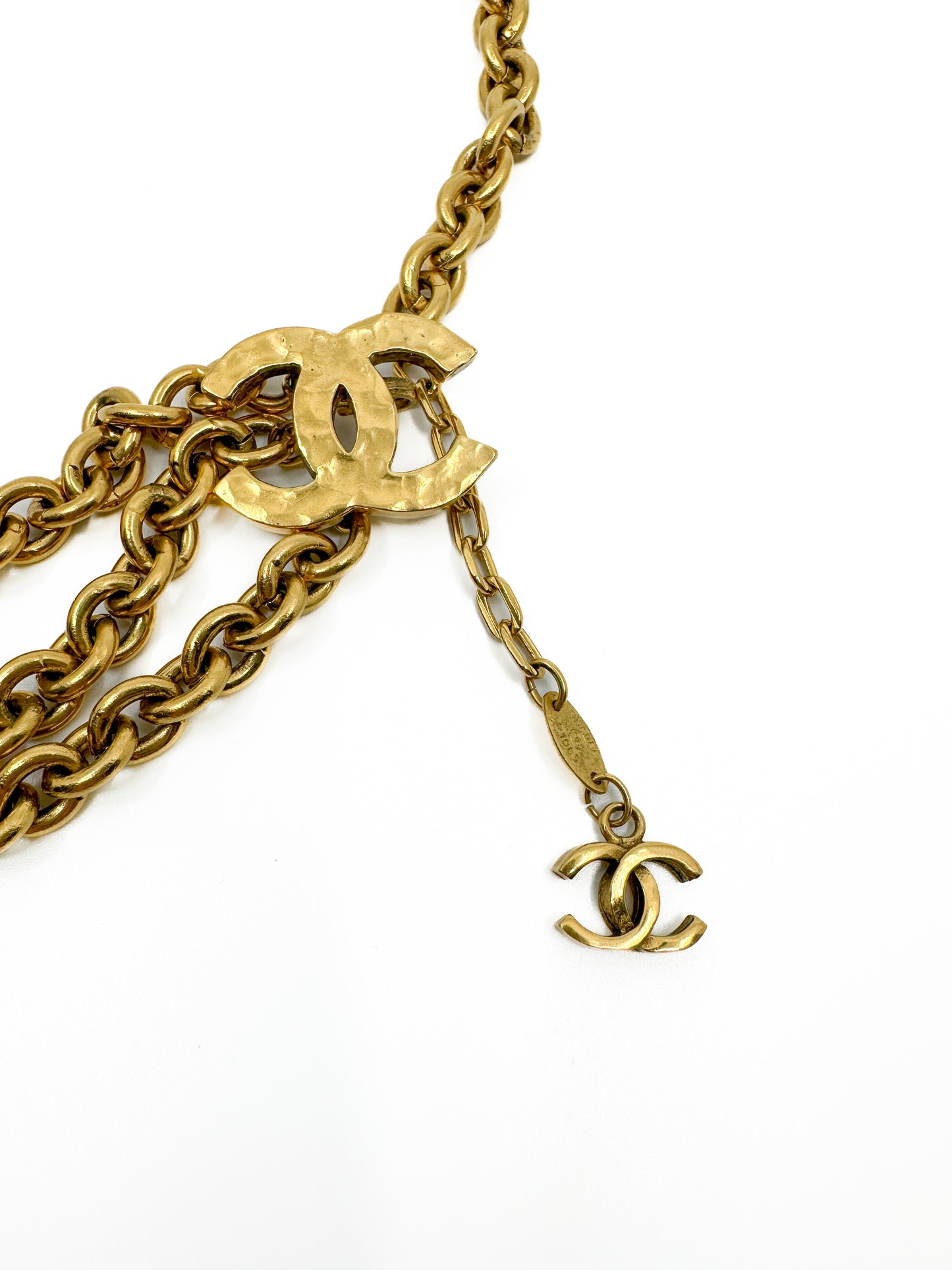 Vintage Chanel Coco Mark 3 Chains Belt 75cm