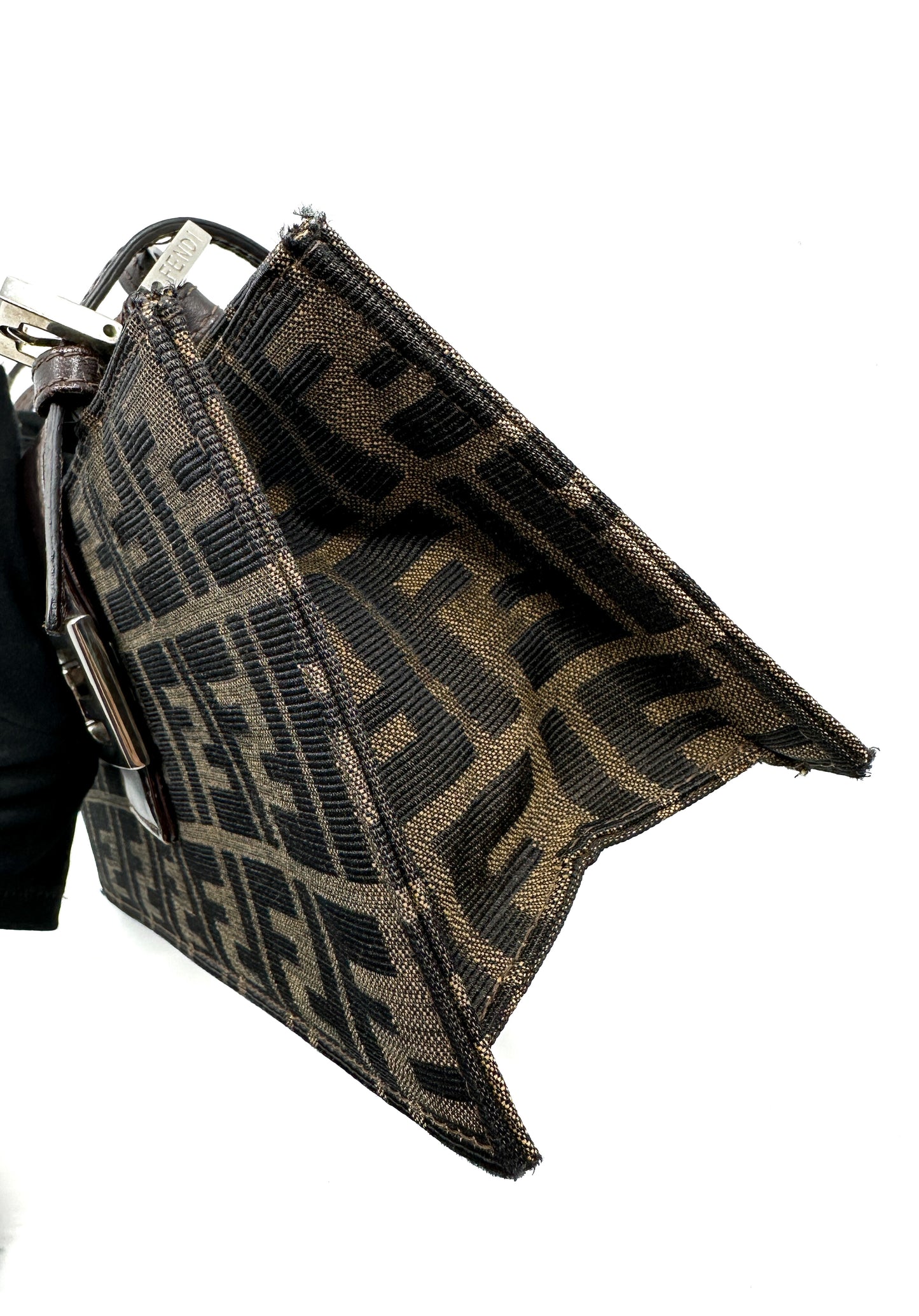 Rare Vintage Mini Fendi Zucca Shoulder Bag