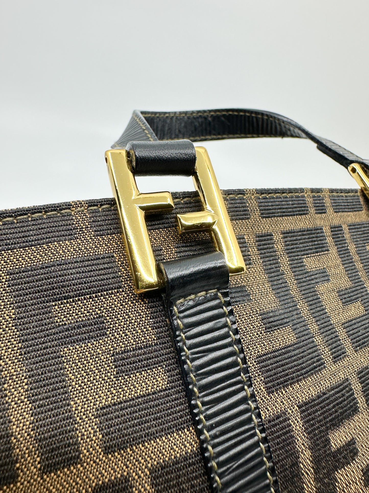 Vintage Fendi Mini Triangle Tote Bag