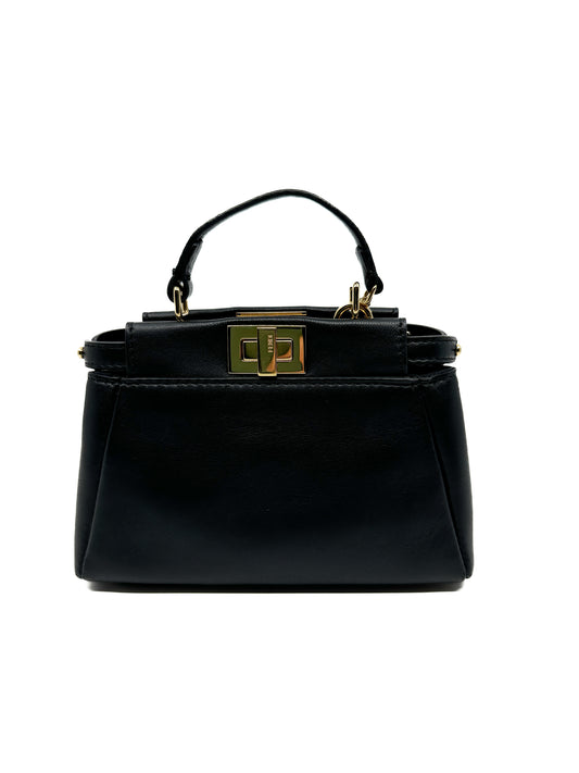 Fendi Micro Peekaboo in Nappa Black