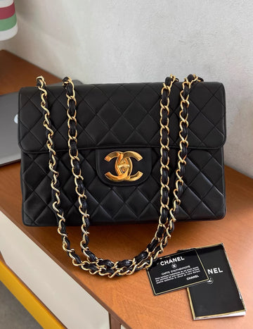 Rare Vintage Chanel CF Jumbo 24K Gold Hardware