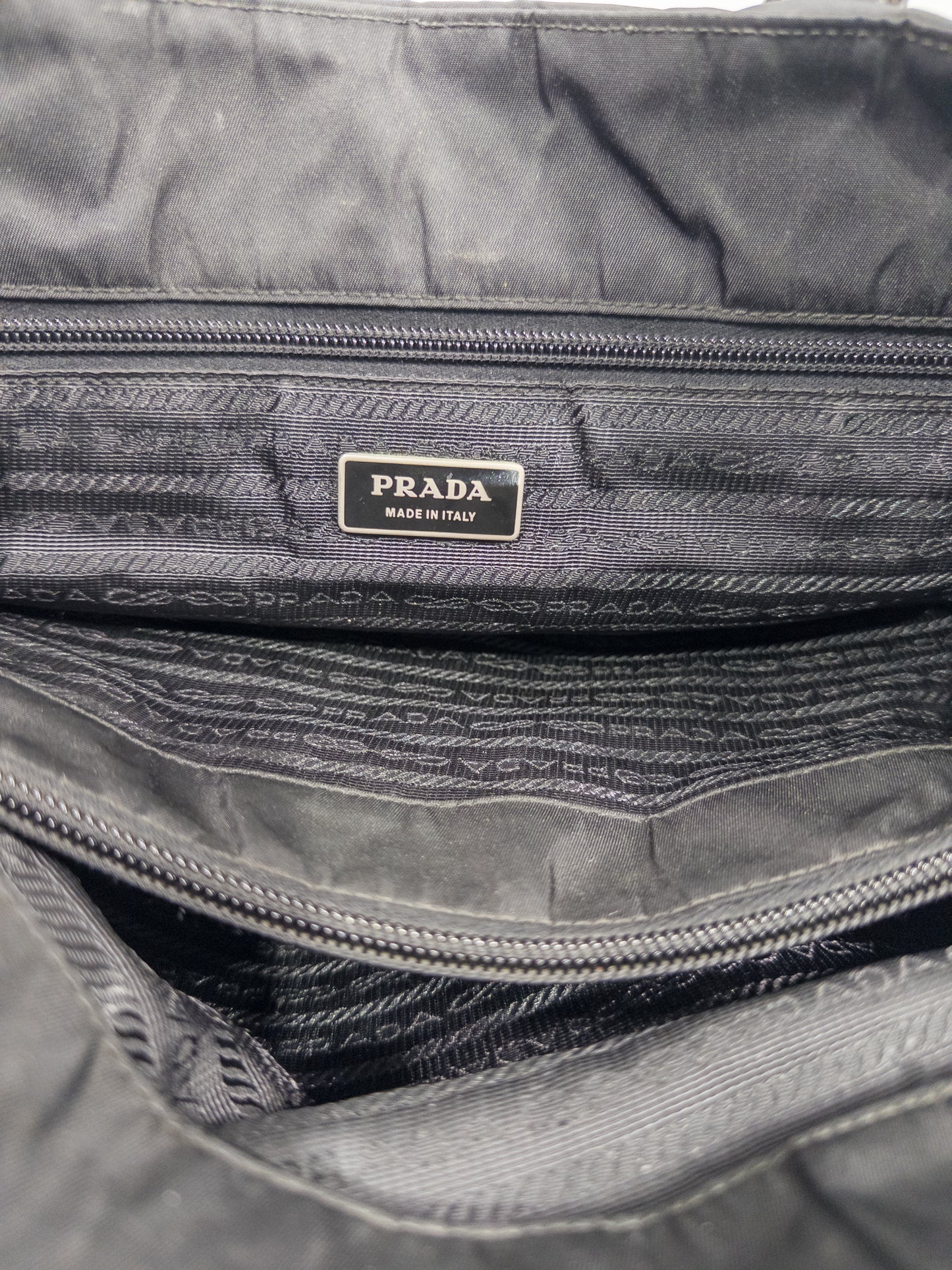 Prada Black Nylon Tote