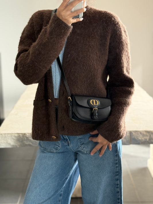 Brand New Dior Mini Bobby East West Black Calfskin Gold Hardware