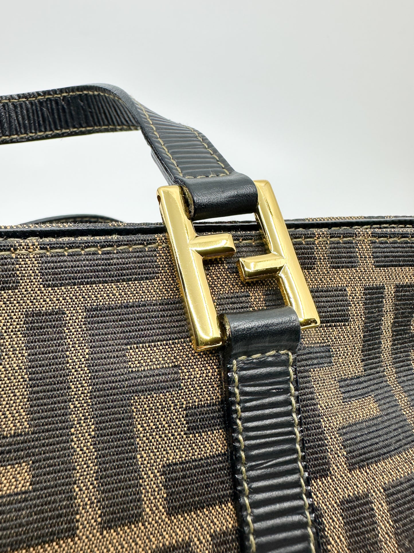 Vintage Fendi Mini Triangle Tote Bag