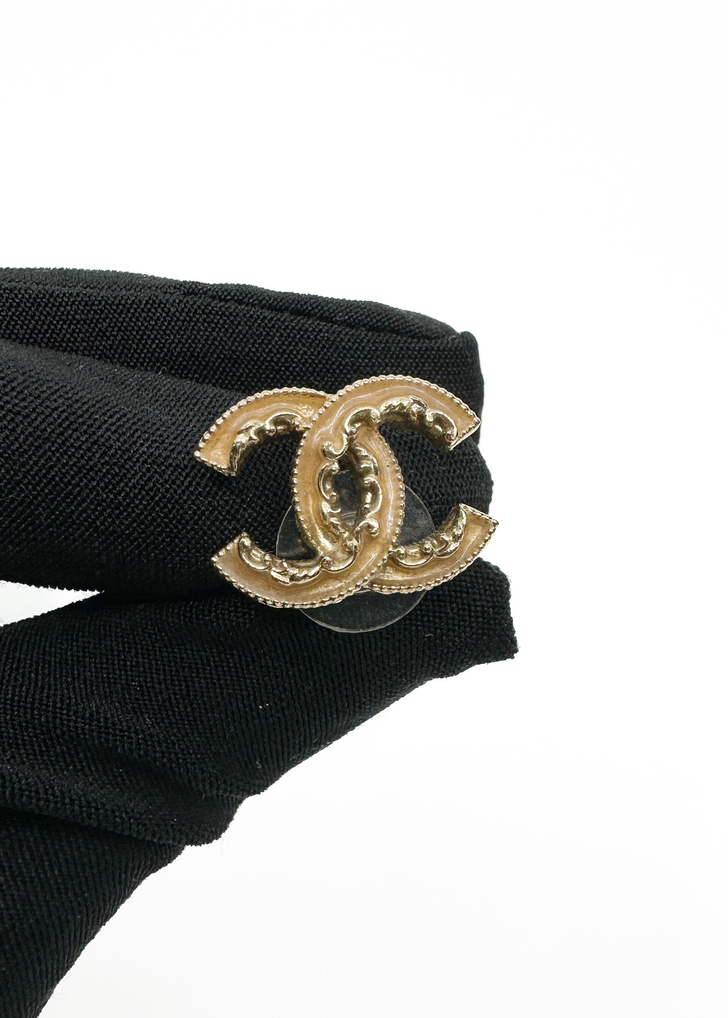 Chanel Coco Mark Enamel Earrings