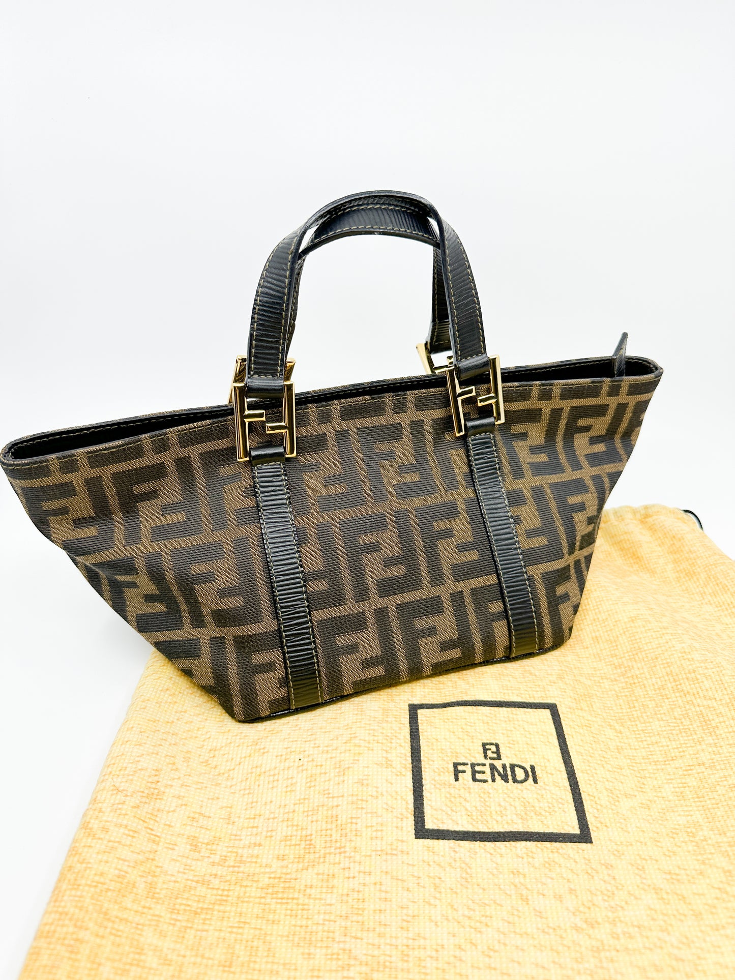 Vintage Fendi Mini Triangle Tote Bag