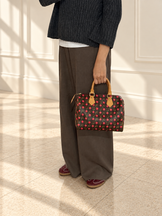 Vintage Louis Vuitton x Murakami Cherry Speedy 25
