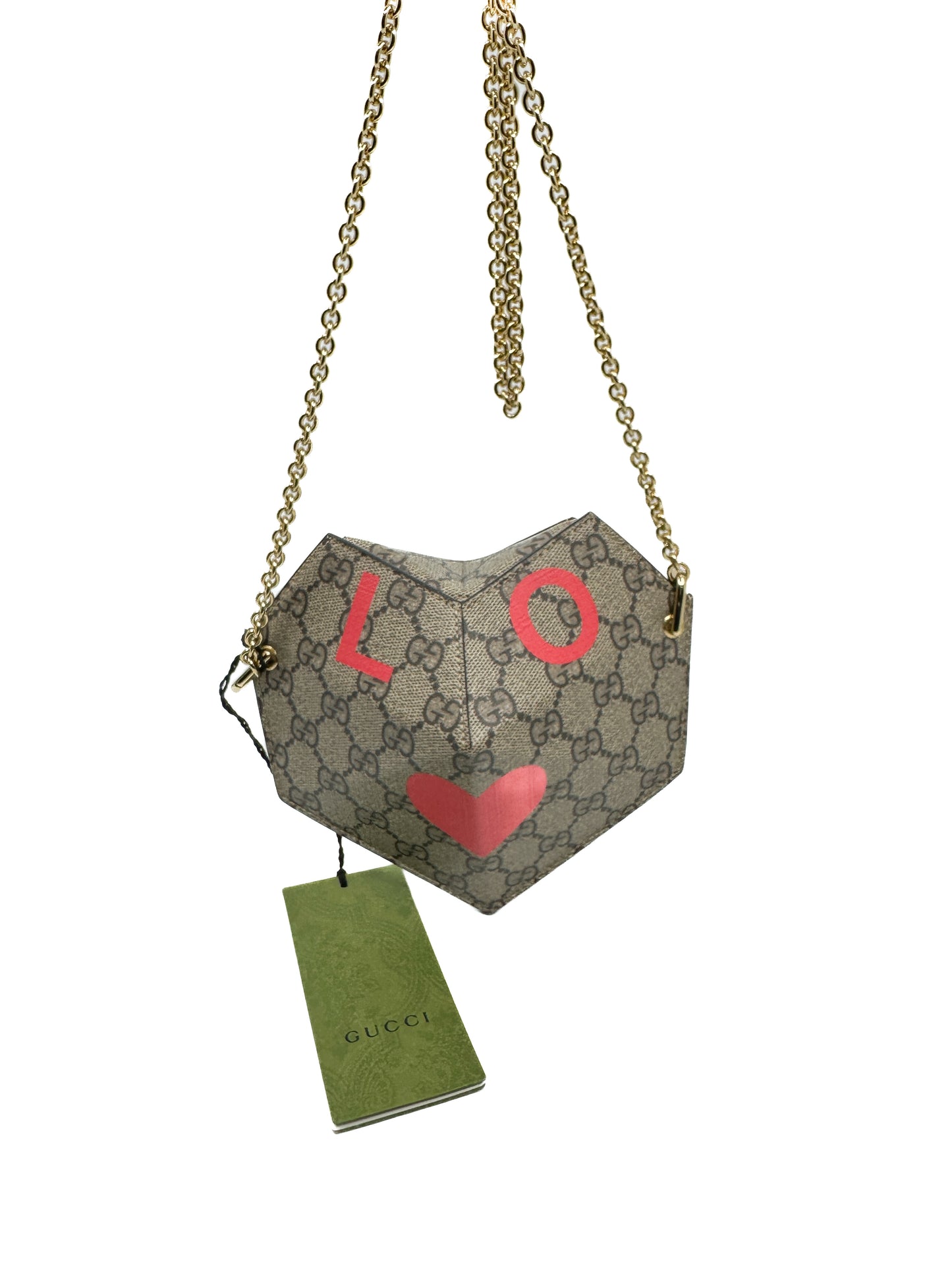 Limited Gucci Supreme Valentine's Day Heart Bag