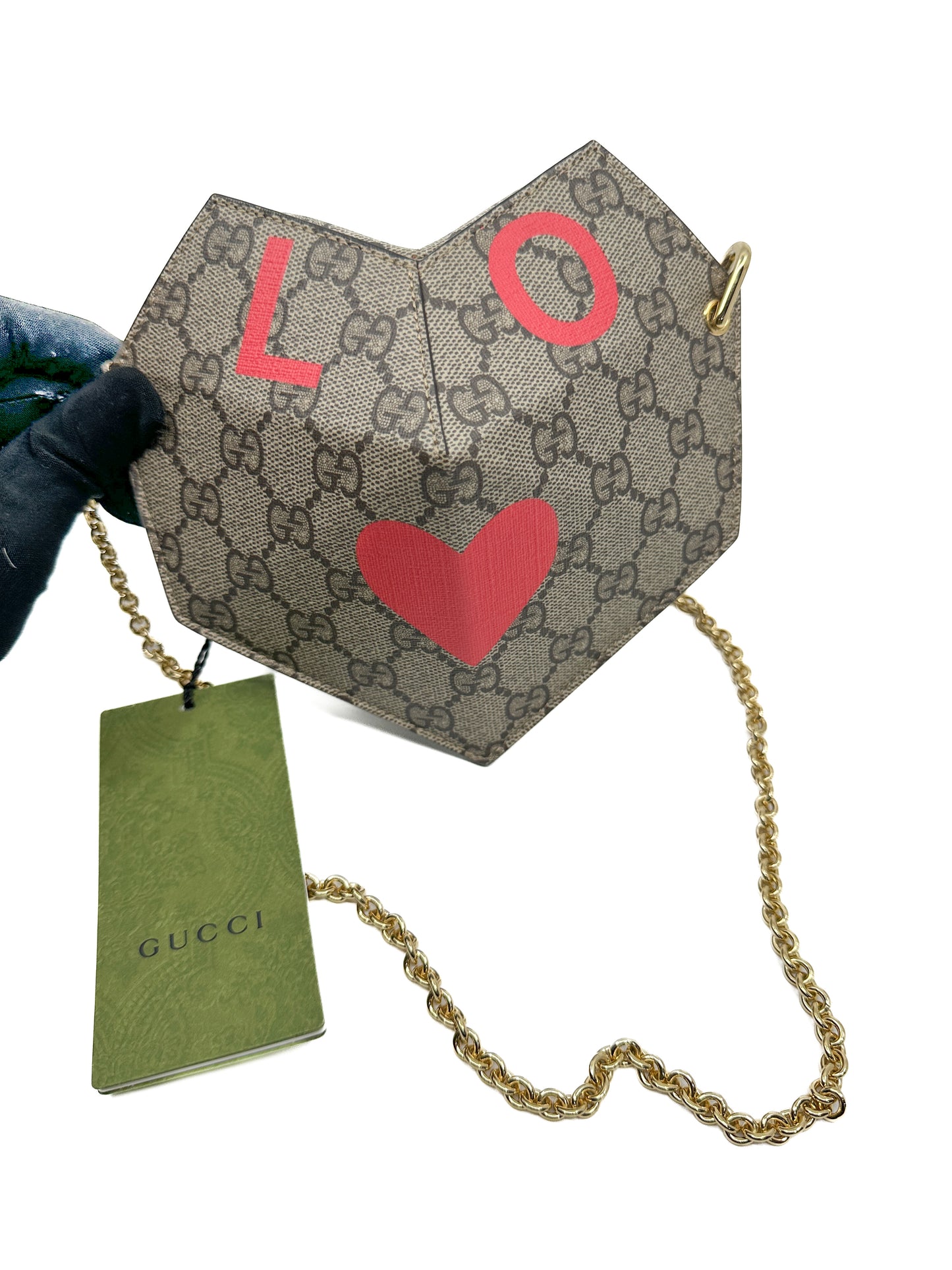 Limited Gucci Supreme Valentine's Day Heart Bag