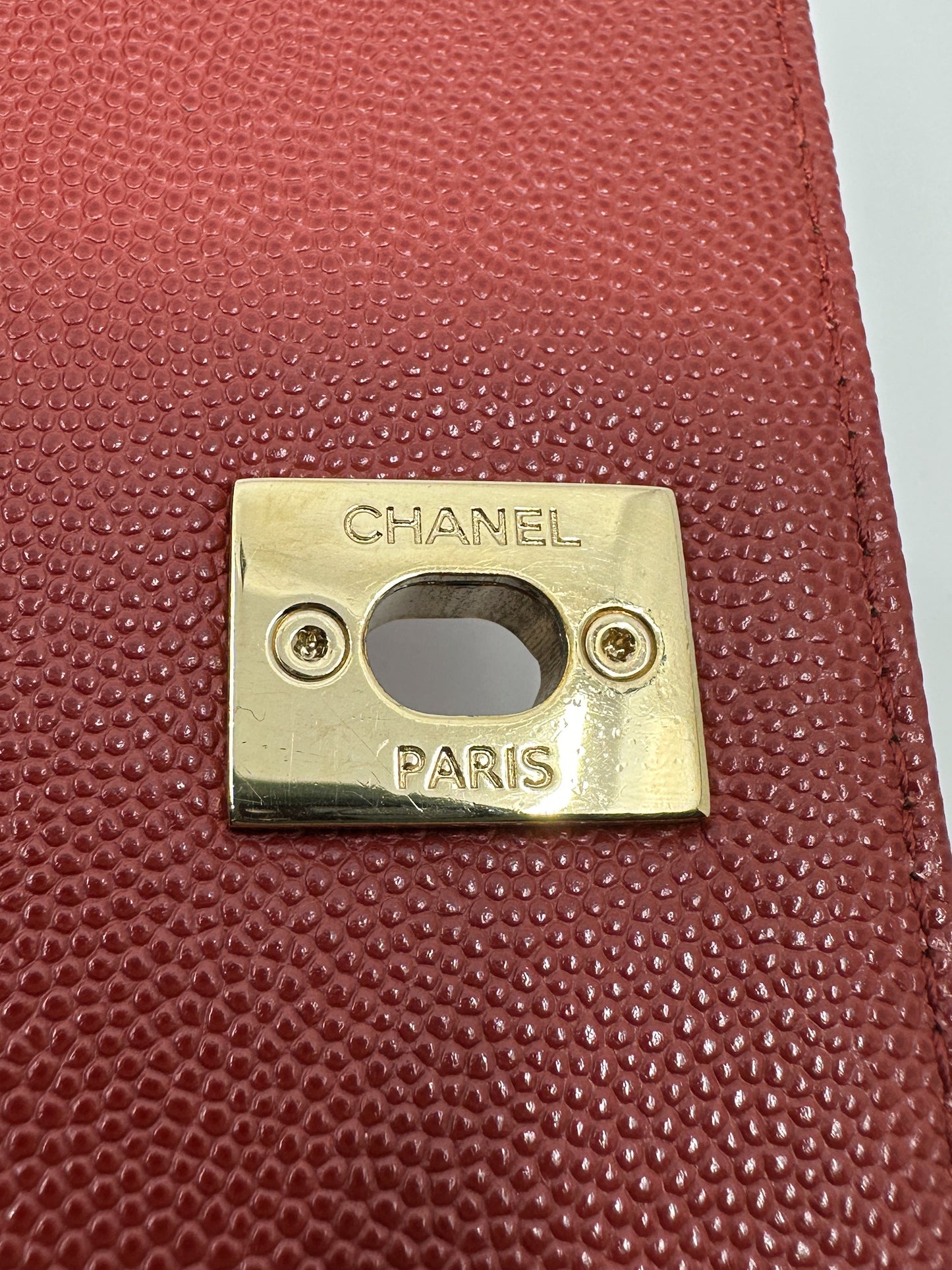 Chanel Business Affinity in Burgundy Caviar Leather