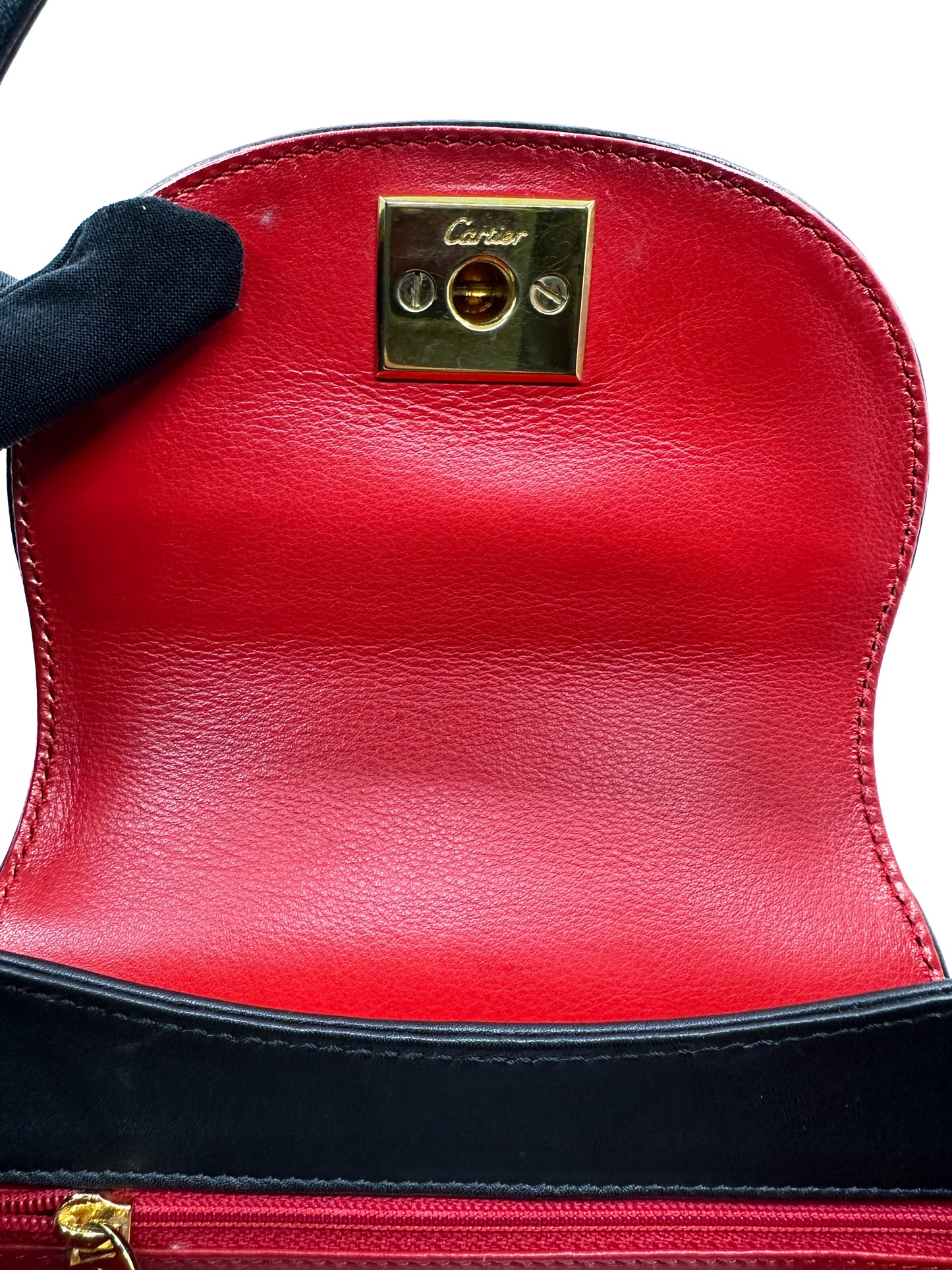 Cartier Vintage Panther Top Handle Bag